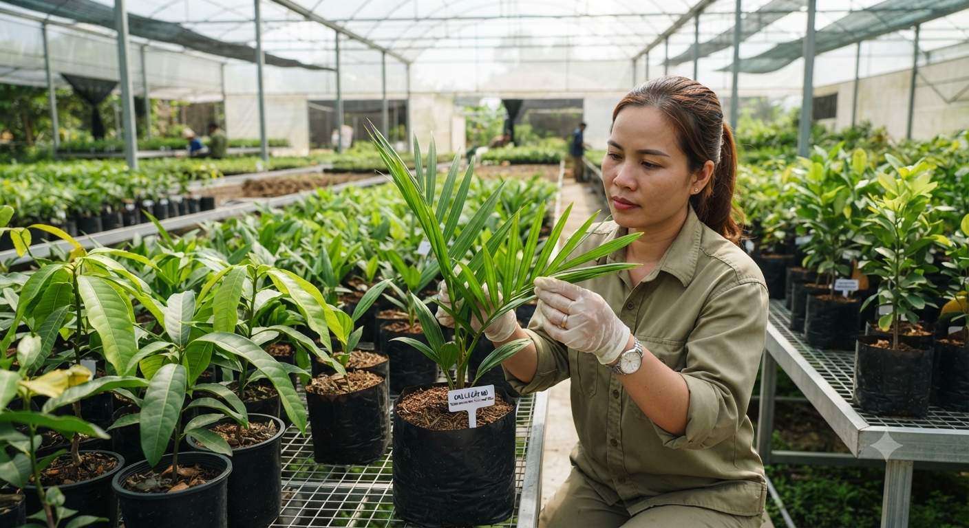 Quan sát trạng thái và màu sắc của bộ lá